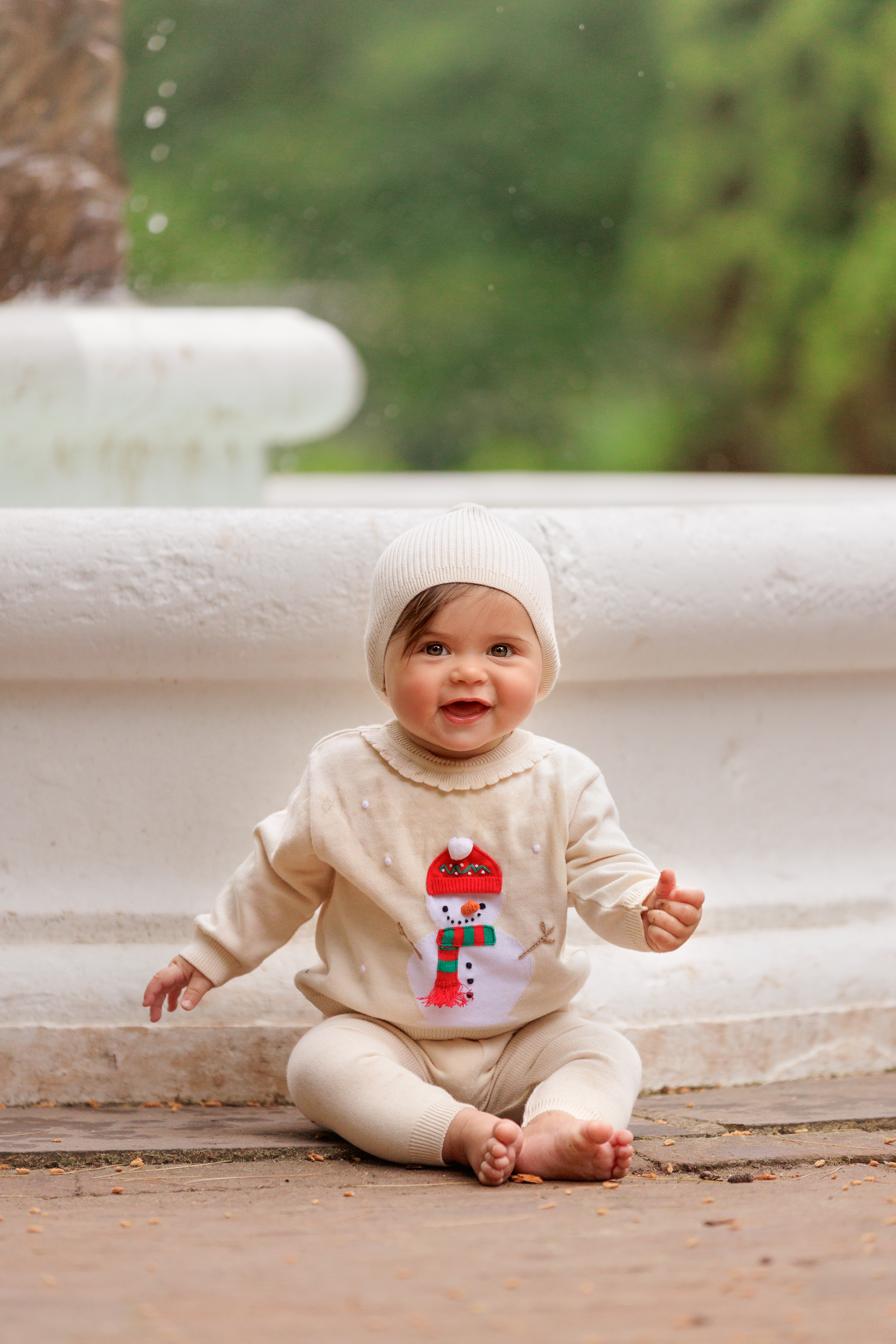 Christmas toddler knit set for girls