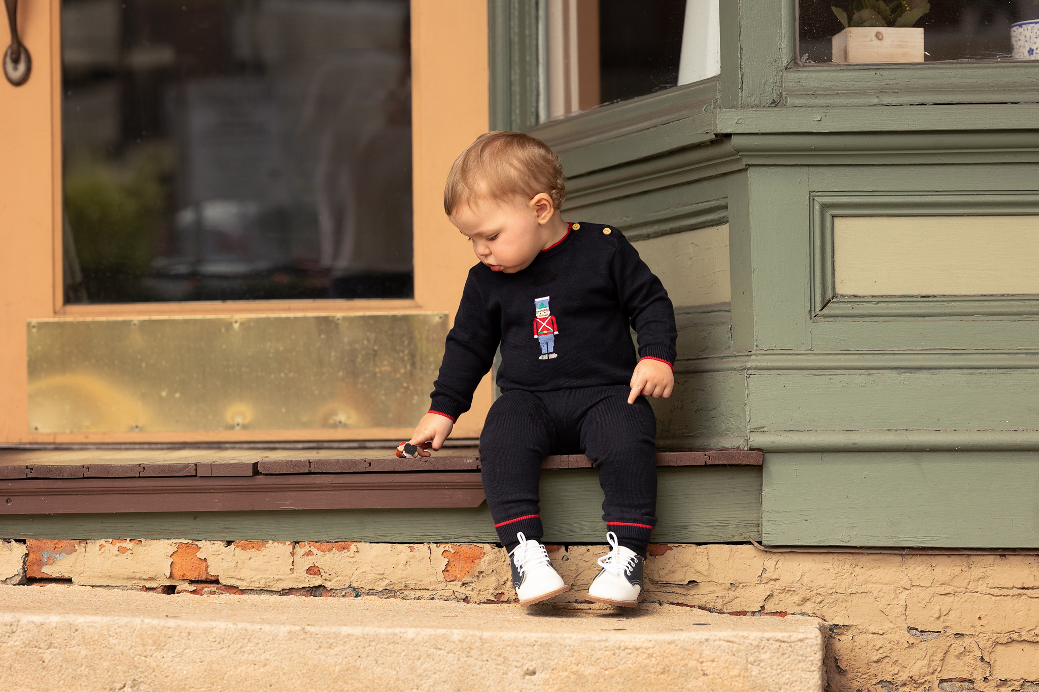 christmas boy knit outfit