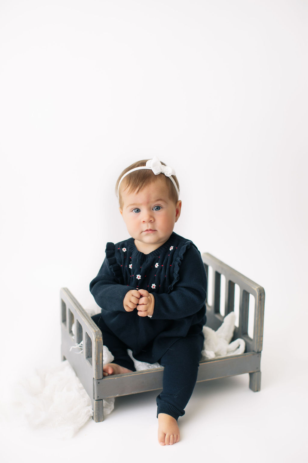 Navy Daisy Tunic Set