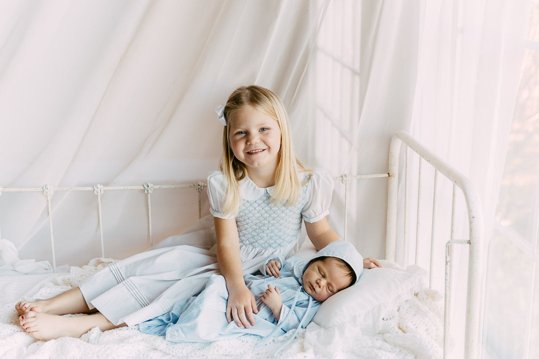 sister and baby brother