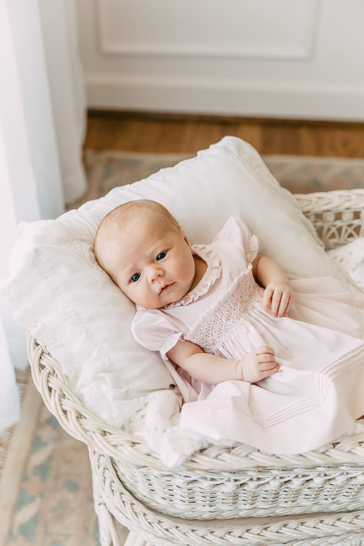 smocked baby girl dress